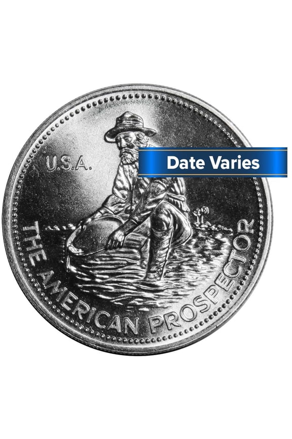 Prospector 1 Troy oz .999 Fine Silver Round Random Year