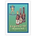 thumbnail image 1 of Engelhardt Brewery (Brauerei) German Beer - Vintage Advertising Poster c.1936 - Fine Art Matte Paper Print (Unframed) 18x24in, 1 of 4