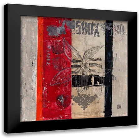 Engelmann, Marie-Pascale 12x12 Black Modern Framed Museum Art Print Titled - Fragile IV