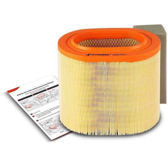 Engine Air Filter 1 - Compatible with 2017 - 2018 Ford F-550 Super Duty 6.7L V8 - Autopart Premium