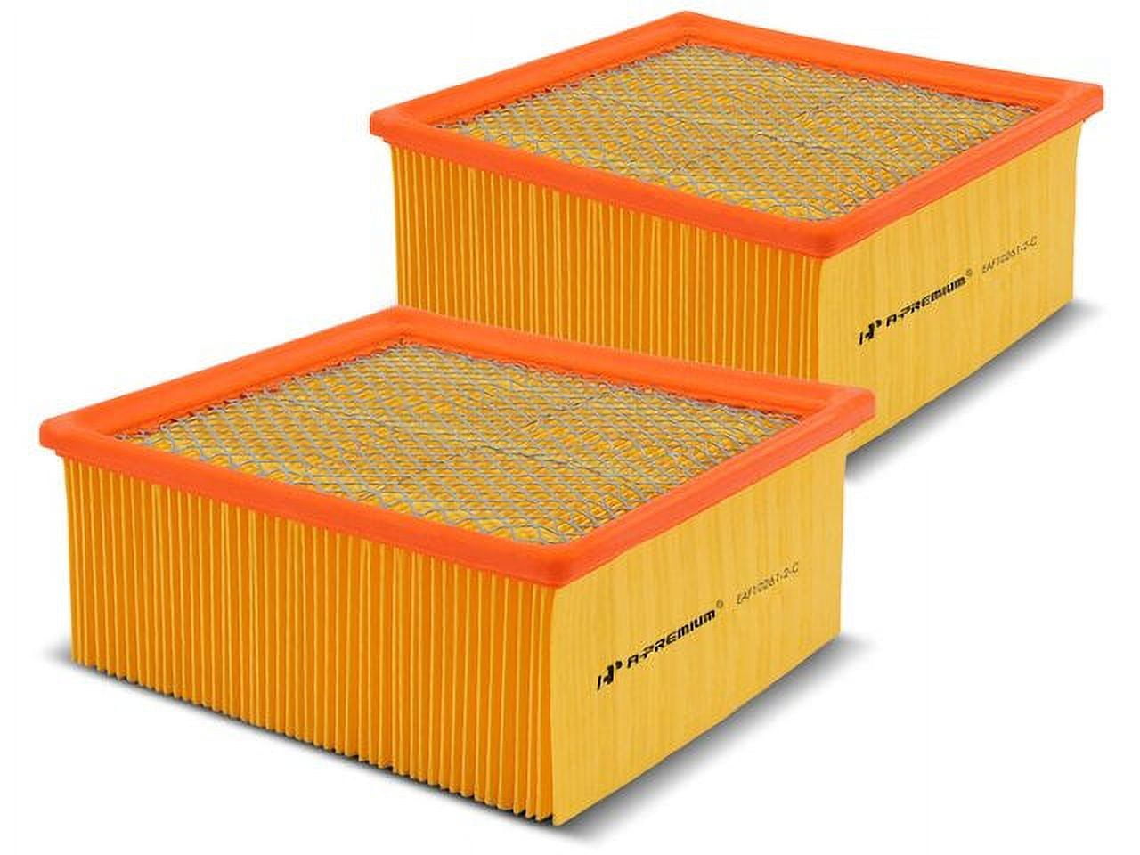 Engine Air Filter Set 2 Compatible with 2011 2023 Ram 3500 2012