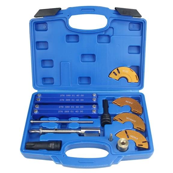 Engine Alignment Locking Timing Tool Kit Compatible with Mercedes Benz M157/M276/M278, with 4PCS Camshaft Adjuster Tool Kit, T60 & T100 Camshaft Scoket and Fuel Injector Puller