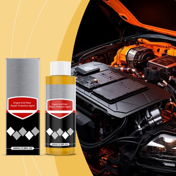 Engine Anti-Wear Protection Additive 100ml – Friction Reducer & for Car Engines, Smoother Quieter Performance & High-Temperature Protection