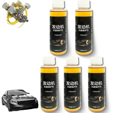 Engine Anti-Wear Protective Agent, Highly Effective Engine Anti-Wear Protectant,Car High Mileage Engines Noise Reduction Anti Shake Anti Seize Engine Restore Oil (5 Pcs)