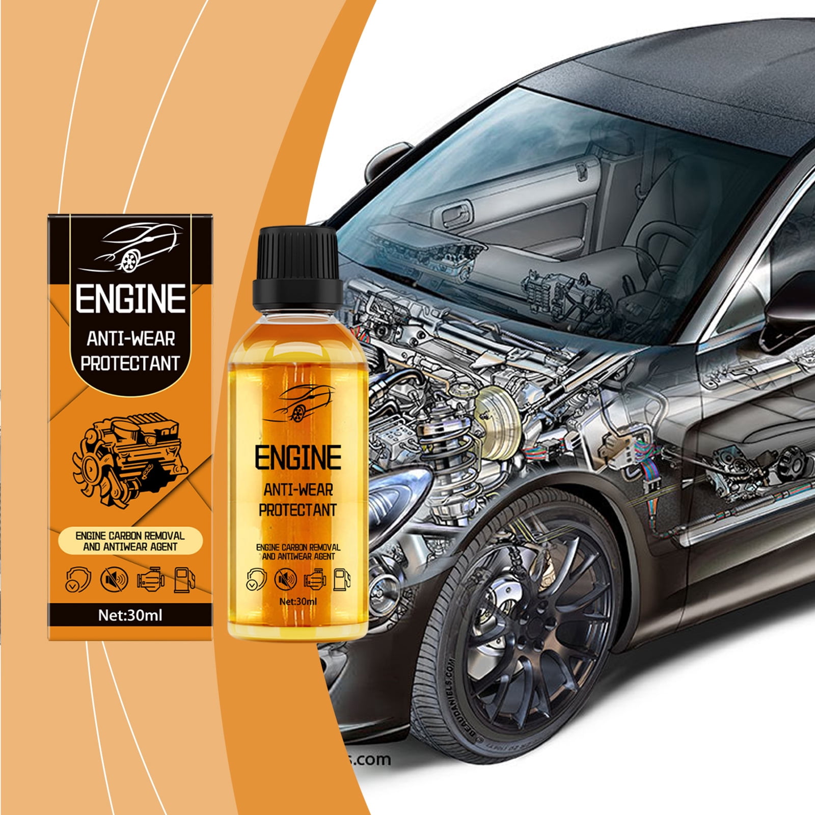 Engine Anti - Wear Protective Fluid, Engine Care Liquid For Vehicle ...