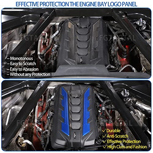 C8 2020-2026 Corvette Engine Bay Trim Panel Overlay Accents - 4pc - CA