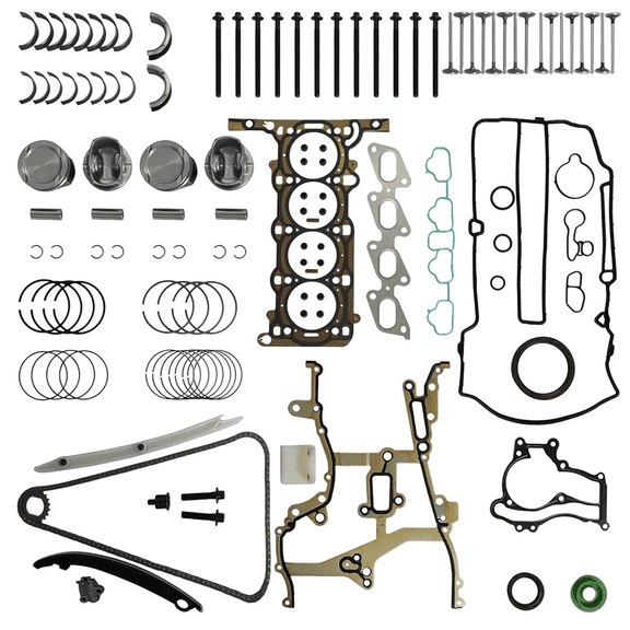 Engine Bearing Full Gasket Bolts Set Piston Timing Chain Kit For 2011-2016 GMC Buick Chevrolet 1.4L