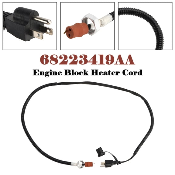 Engine Block Heater Cord 68223419AA for Dodge Ram 2500 3500 13-18