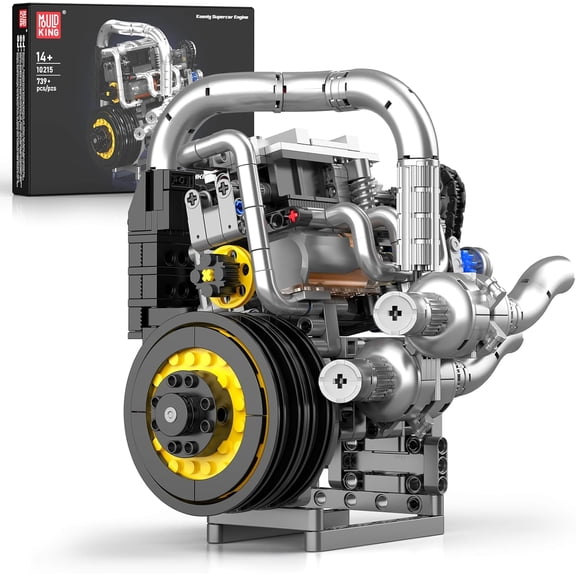 Engine Building Kit, MOC Ideas Mini Transmission Engine Model Toy for Display, STEM Building Project for 14 (739 PCS)
