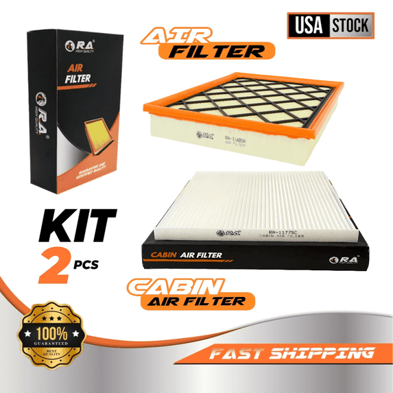 Engine & Cabin Air Filter Set for Lincoln MKZ 2013 - 2020 2.0L 3.0L 3.7L Sedan