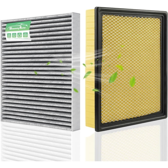 Engine&Cabin Air Filter for Silverado&Sierra 1500/2500 HD/3500 HD, Suburban/Suburban 3500 HD, Tahoe, Yukon, Cadillac Escalade Air filter Replacement CF11809 CA8755A Automotive Accessories