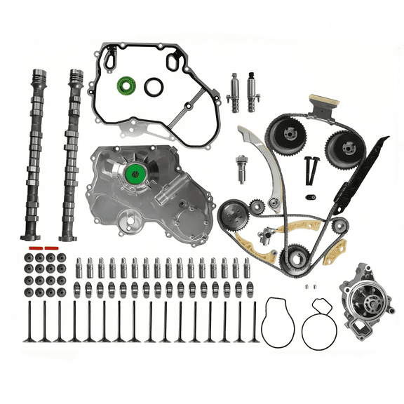 Engine Camshaft Kit Timing Chain Kit VVT VCT Solenoid Intake & Exhaust Valve For Chevy Malibu Buick Verano 2.2L 2.4L 2011-17