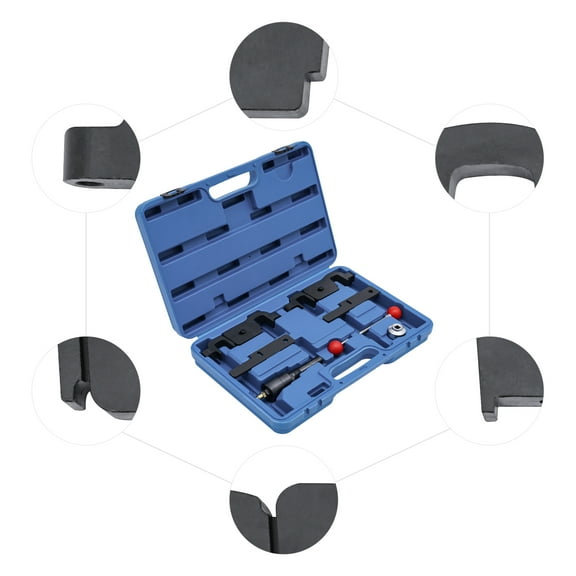 Engine Camshaft Timing Tool Kit, Carbon Steel Construction with Complete Accessories, Toolbox for Easy Storage and Use