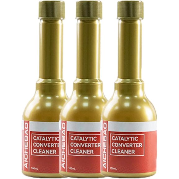 Engine Carbon Cleaner for Catalytic Converters, Catalytic Converter Cleaner, Car Engine Cleaner for Gas and Car, Exhaust System Pipe Carbon Removal Cleaner 100ML(3PCS)