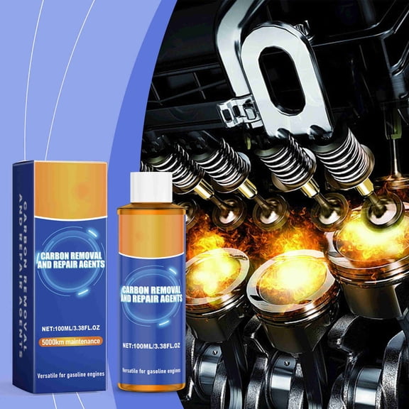 Engine Carbon Removal Repair Agent 100ml for Car, Anti Wear Protectant Oil, Fuel System Cleaner Improves Efficiency