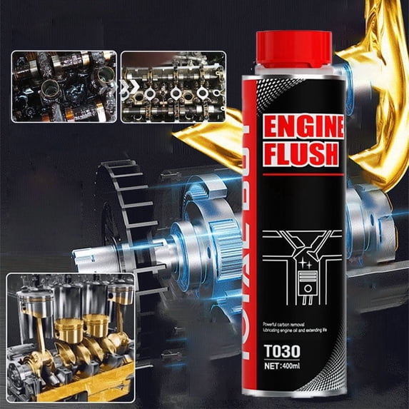 Engine Cleaner 400ml Automotive Oil System Carbon Sludge Remover Deep Cleaning Degreaser Maintenance Spray for Cars Trucks Motorcycles Internal Parts Restore Performance Power Efficiency