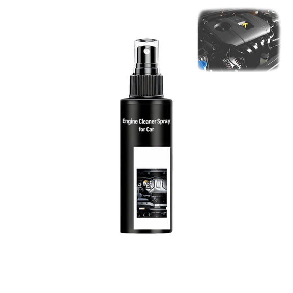 Engine Cleaner Spray for Car, Automotive Engine Compartment Coating Agent Grease and Dirt, Engine Bay Cleaning Solution for Vehicle Maintenance, Car Care Cleaning Spray 120ml