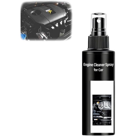 Engine Cleaner Spray for Car, Automotive Engine Compartment Coating Agent Grease and Dirt, Engine Bay Cleaning Solution for Vehicle Maintenance, Car Care Cleaning Spray 120ml (1Pcs)