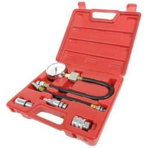 Engine Compression Diagnostic Test Automotive Gas Engine Compression Reading Gauge (6-Piece Kit)