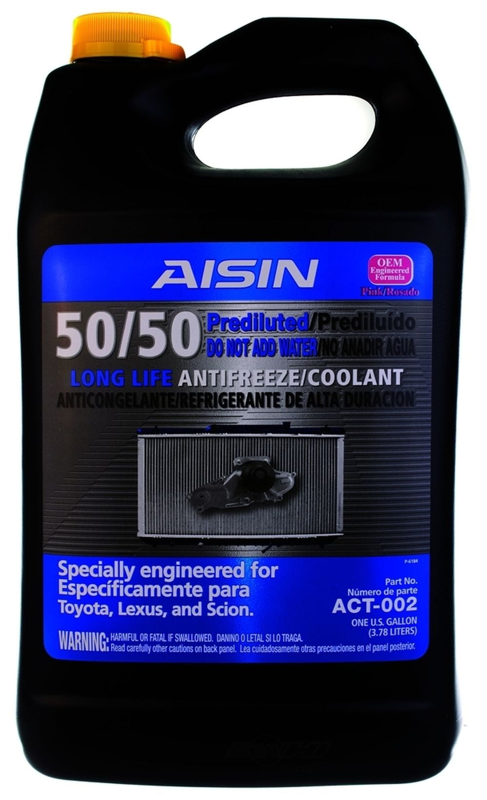 Aisin Extended Performance Antifreeze & Coolant, 7.50 x 4.00 x 7.50