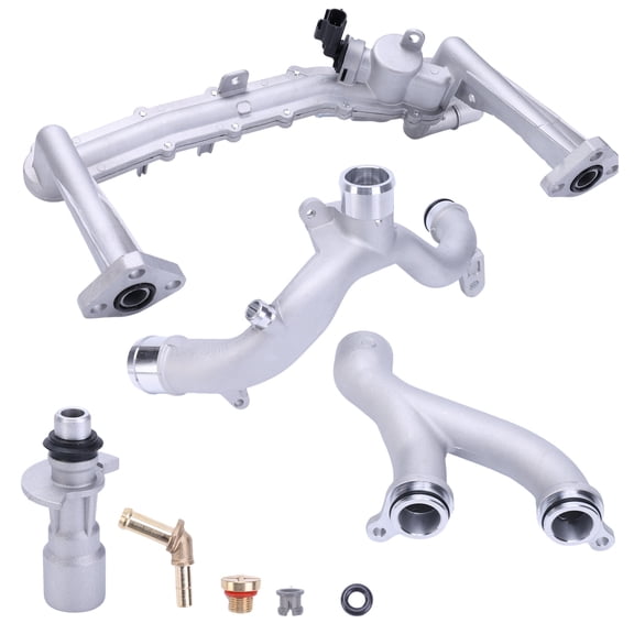 Engine Coolant Hose Cooling System Pipe for Jaguar XF F-Pace F-Type XE XJ for Land Rover Range Rover Sport LR4 Discovery 3.0L V6 Replaces LR075991, LR087558