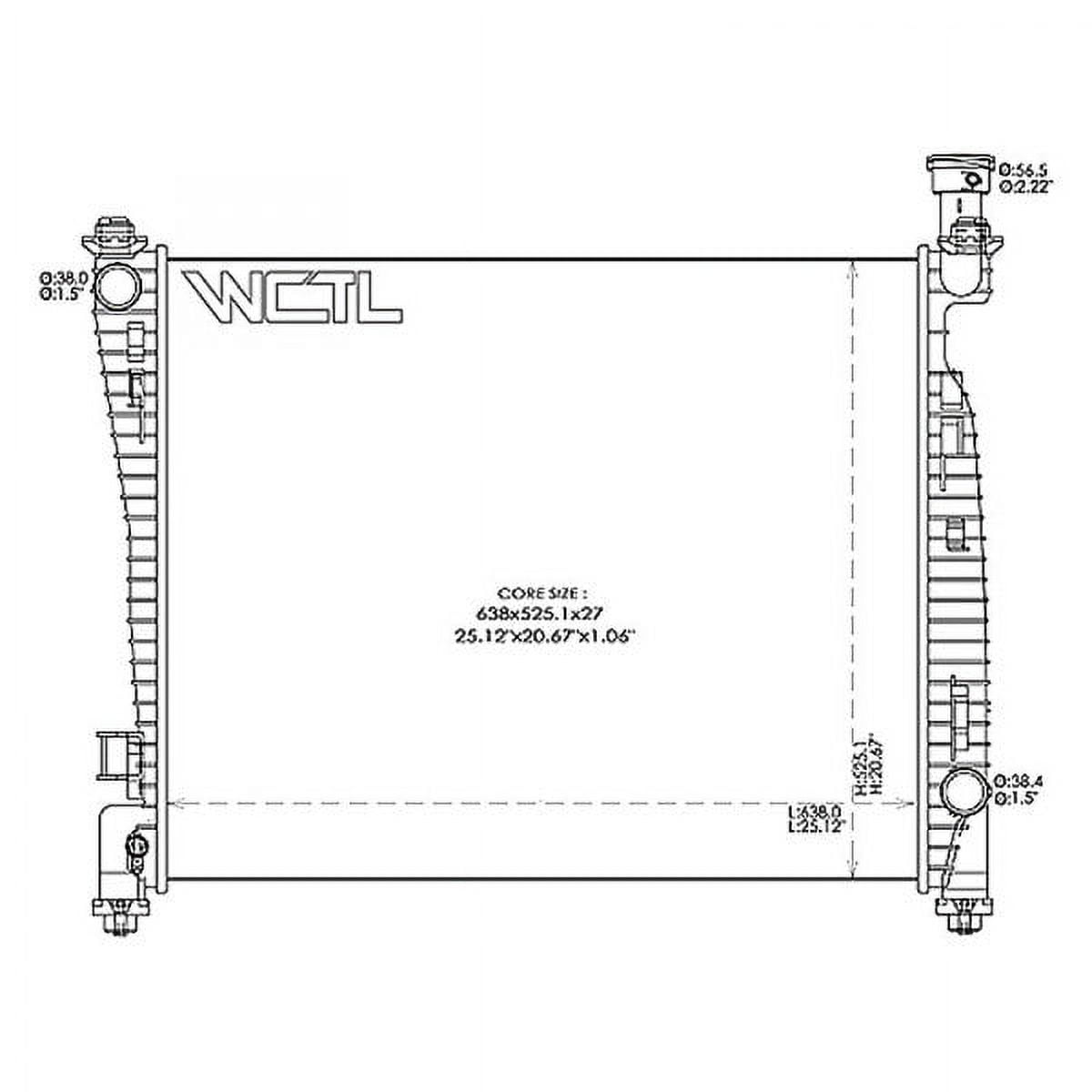 Engine Coolant Radiator For Dodge Durango 2011-2014 RAD13204 - Walmart.com