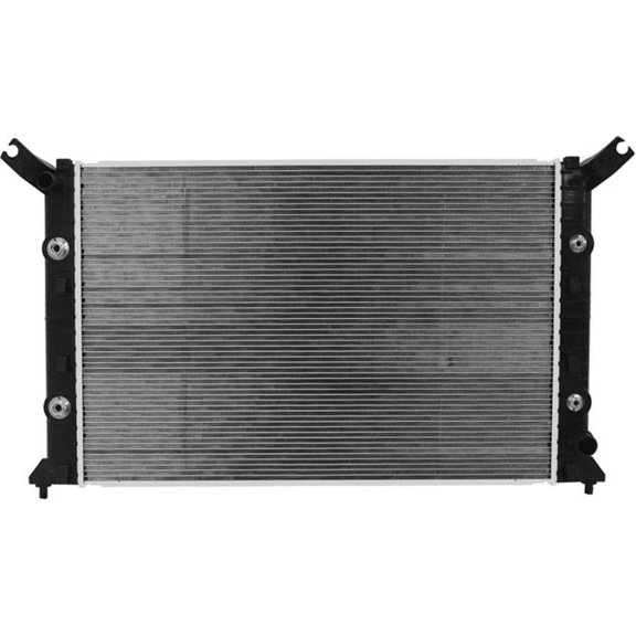 Engine Coolant Radiator - Silver - Compatible with 2016 Chevrolet Silverado & GMC Sierra