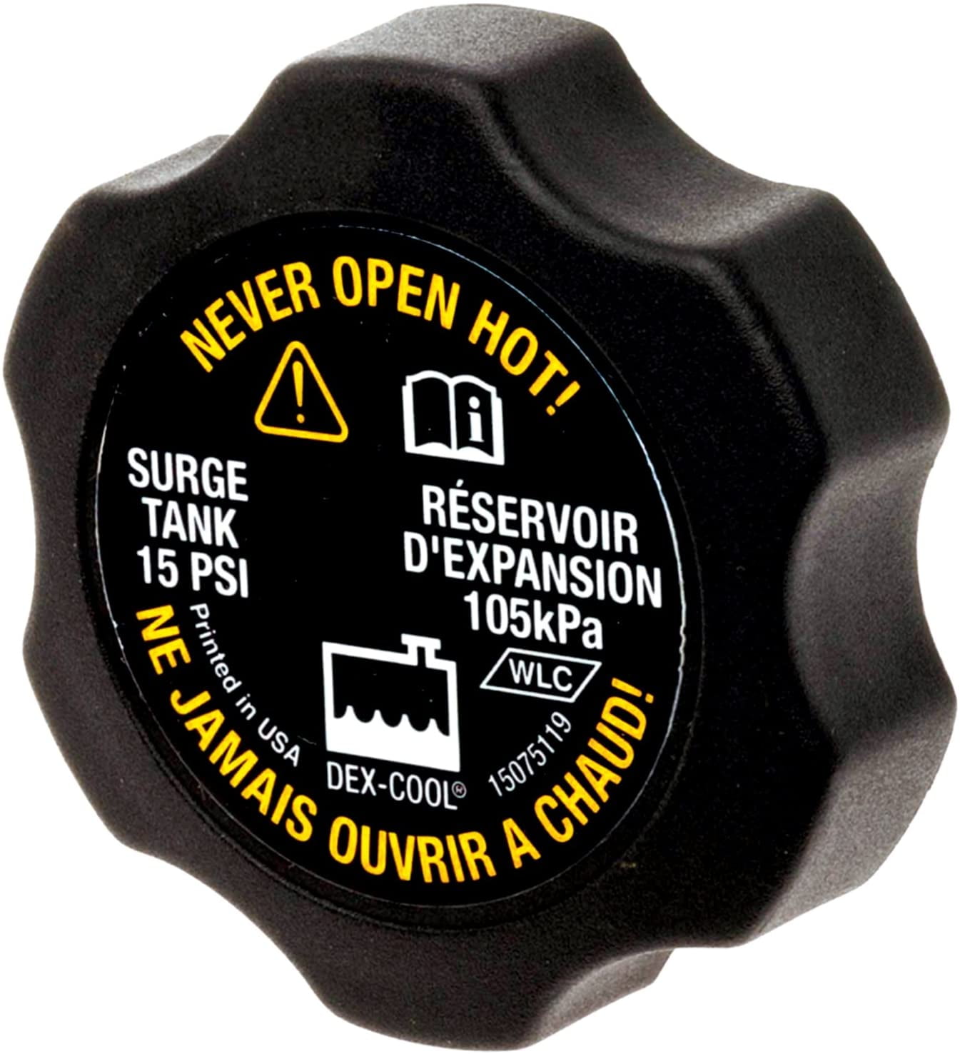 Engine Coolant Reservoir Cap Fits select: 1999-2007 CHEVROLET SILVERADO, 2010-2017 CHEVROLET EQUINOX LT