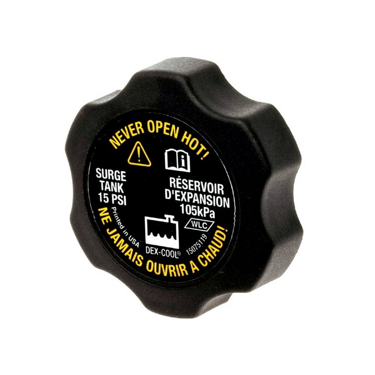 Cap for radiator reservoir outlet