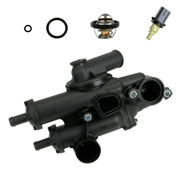 MITZONE Engine Coolant Thermostat Housing Assembly Compatible with 2008-2020 Dodge Journey Avenger 2008-2014 Chrysler 200 Sebring Dodge Avenger 2007-2012 Caliber 2007-2017 Compass Patriot 2.4L