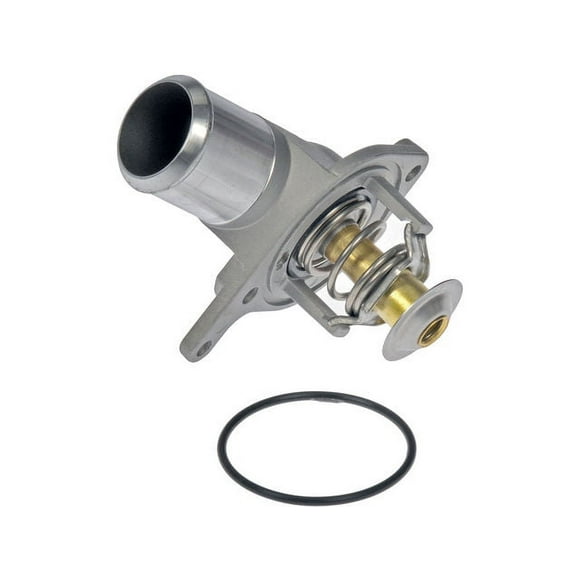 Engine Coolant Thermostat Housing Assembly - Compatible with 1999 - 2003 Chevy Silverado 1500 2000 2001 2002