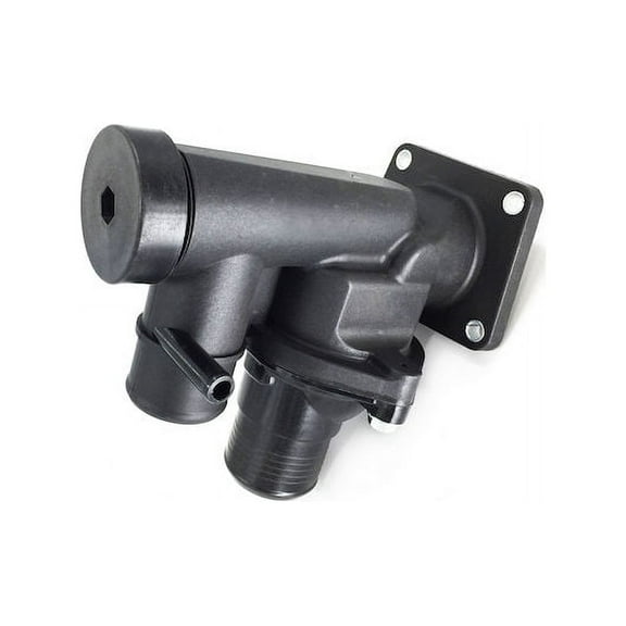 Engine Coolant Thermostat Housing Assembly - Compatible with 2000 - 2002 Lincoln LS 3.9L V8 2001