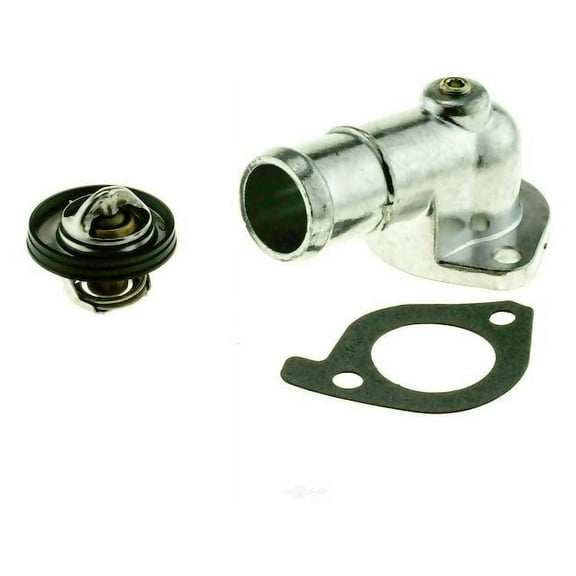 Engine Coolant Thermostat Housing Assembly - Compatible with 2000 - 2005 Chevy Impala 3.8L V6 2001 2002 2003 2004