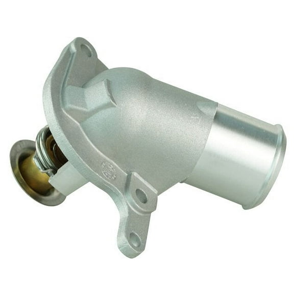 Engine Coolant Thermostat Housing Assembly - Compatible with 2001 - 2003, 2005 - 2006 Chevy Silverado 1500 HD 6.0L V8 VIN U 2002