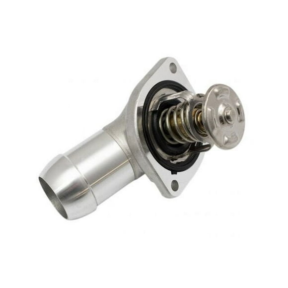 Engine Coolant Thermostat Housing Assembly - Compatible with 2001 - 2006 Chevy Silverado 2500 HD 6.0L V8 2002 2003 2004 2005