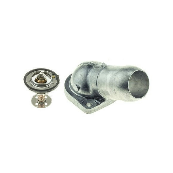 Engine Coolant Thermostat Housing Assembly - Compatible with 2001 - 2006 Chevy Silverado 2500 HD 6.0L V8 2002 2003 2004 2005