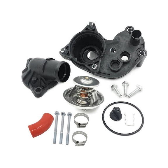 Engine Coolant Thermostat Housing Assembly - Compatible with 2002 - 2010 Ford Explorer 4.0L V6 2003 2004 2005 2006 2007 2008 2009