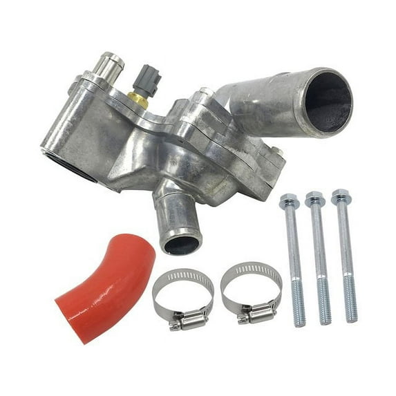 Engine Coolant Thermostat Housing Assembly - Compatible with 2005 - 2010 Ford Mustang 2006 2007 2008 2009