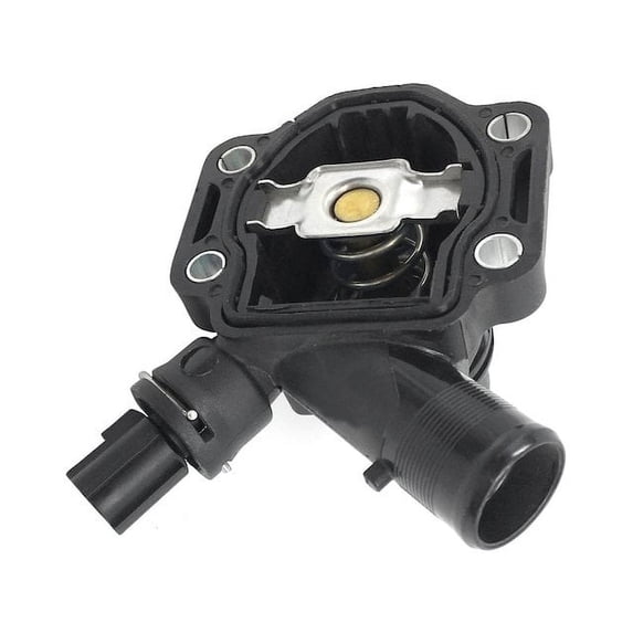 Engine Coolant Thermostat Housing Assembly - Compatible with 2007 - 2015 Volvo S80 2008 2009 2010 2011 2012 2013 2014