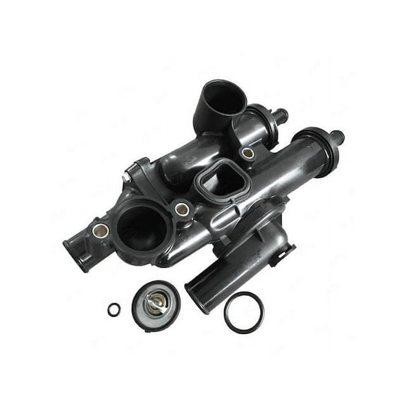 Engine Coolant Thermostat Housing Assembly - Compatible with 2008 - 2014 Dodge Avenger 2.4L 4-Cylinder 2009 2010 2011 2012 2013