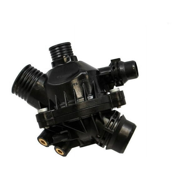 Engine Coolant Thermostat Housing Assembly - Compatible with 2009 - 2010 BMW 535i xDrive 3.0L 6-Cylinder