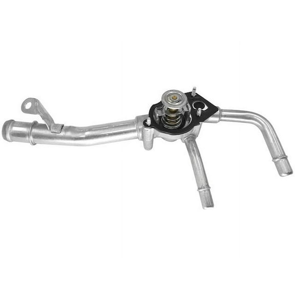 Engine Coolant Thermostat Housing Assembly - Compatible with 2009 - 2017 Chevy Traverse 3.6L V6 2010 2011 2012 2013 2014 2015 2016