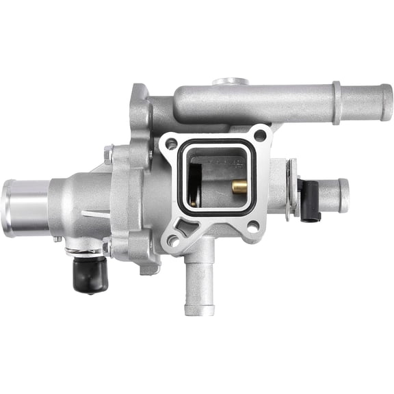 Engine Coolant Thermostat Housing Assembly with Sensor Gasket for Chevrolet Cruze 2011-2016 for Chevy Sonic 2013-2018 1.8L 25199824 25192228 Full Aluminum Alloy