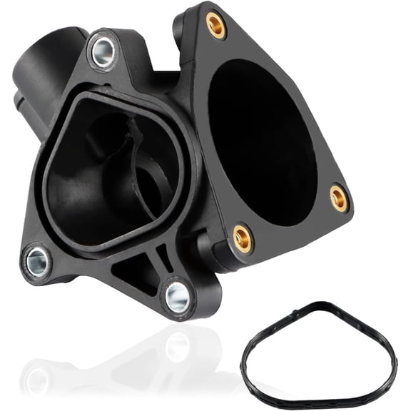Engine Coolant Thermostat Housing Case Compatible with Honda Accord Element CR-V 2.4L Civic 2.0L Replace#: 19320-RAA-A01