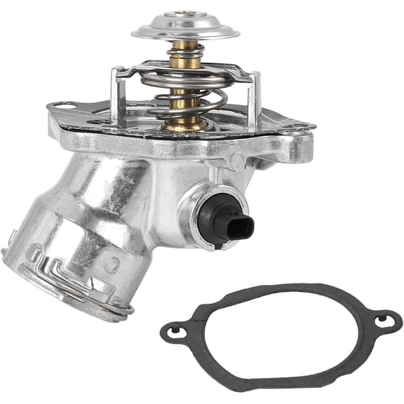 Engine Coolant Thermostat Housing Kit Replacement Fit for Mercedes Benz CL550 G550 GL450 GL550 S550 SL550 E550 ML550 CLS550 CLK550 Dodge Sprinter 2500, Replace 2722000515, 2732000215