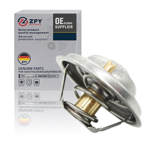 Engine Coolant Thermostat with Seal For Volkswagen Jetta 2005-2018, For Passat 2012-2018,For Golf 2010-2014, For Beetle 2006-2010 2012-2019, For Rabbit 2006-2009, 2.5L 07K121113B