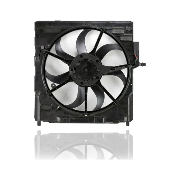 Engine Cooling Fan Assembly - Pacific Best Inc. Fit/For 17428618240 07-10 BMW X5 3.0L Gas 4.8L