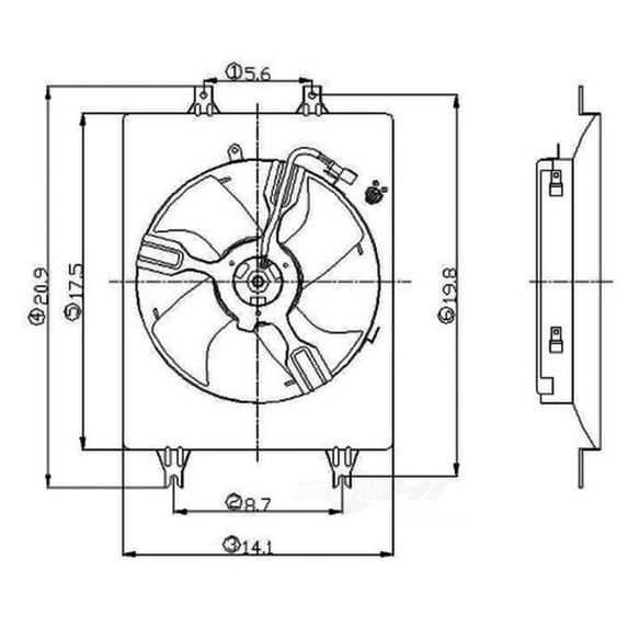 Engine Cooling Fan Assembly