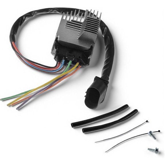 Engine Cooling Fan Control Module Compatible with Audi | for A4/A4 Quattro 2002-2009, 1.8L 2.0L 3.0L 3.2L, Replace# 8E0959501AG