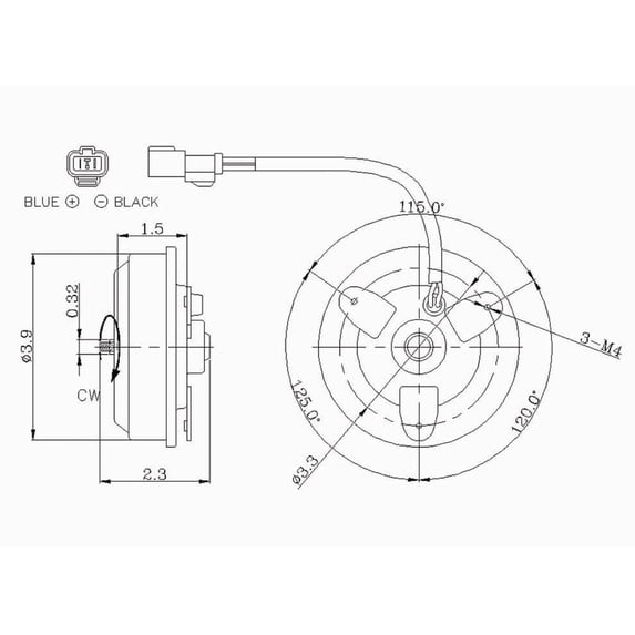 Engine Cooling Fan Motor